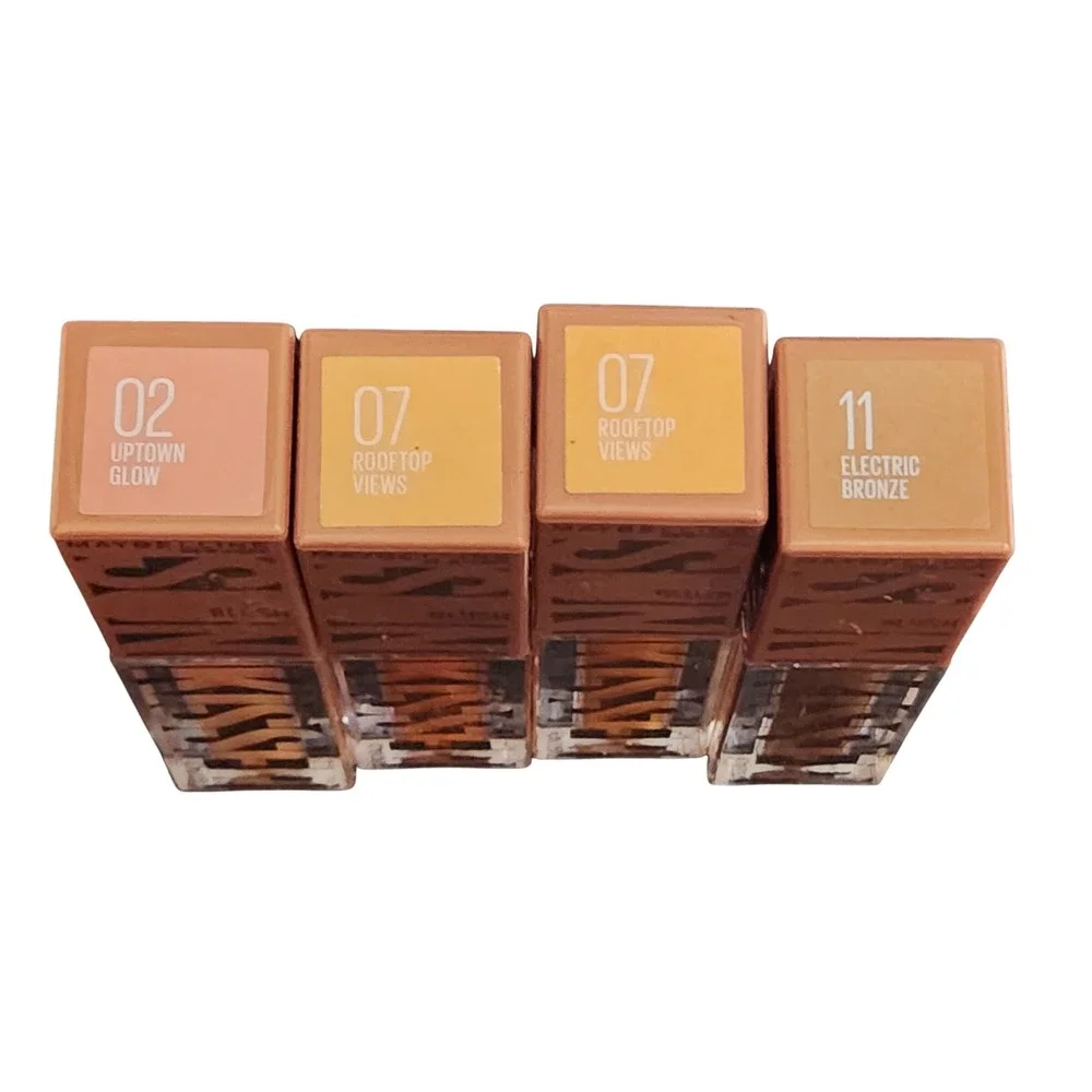Maybelline Sunkisser Liquid Blush Lot of 4 Uptown Glow Rooftop Views Bronze